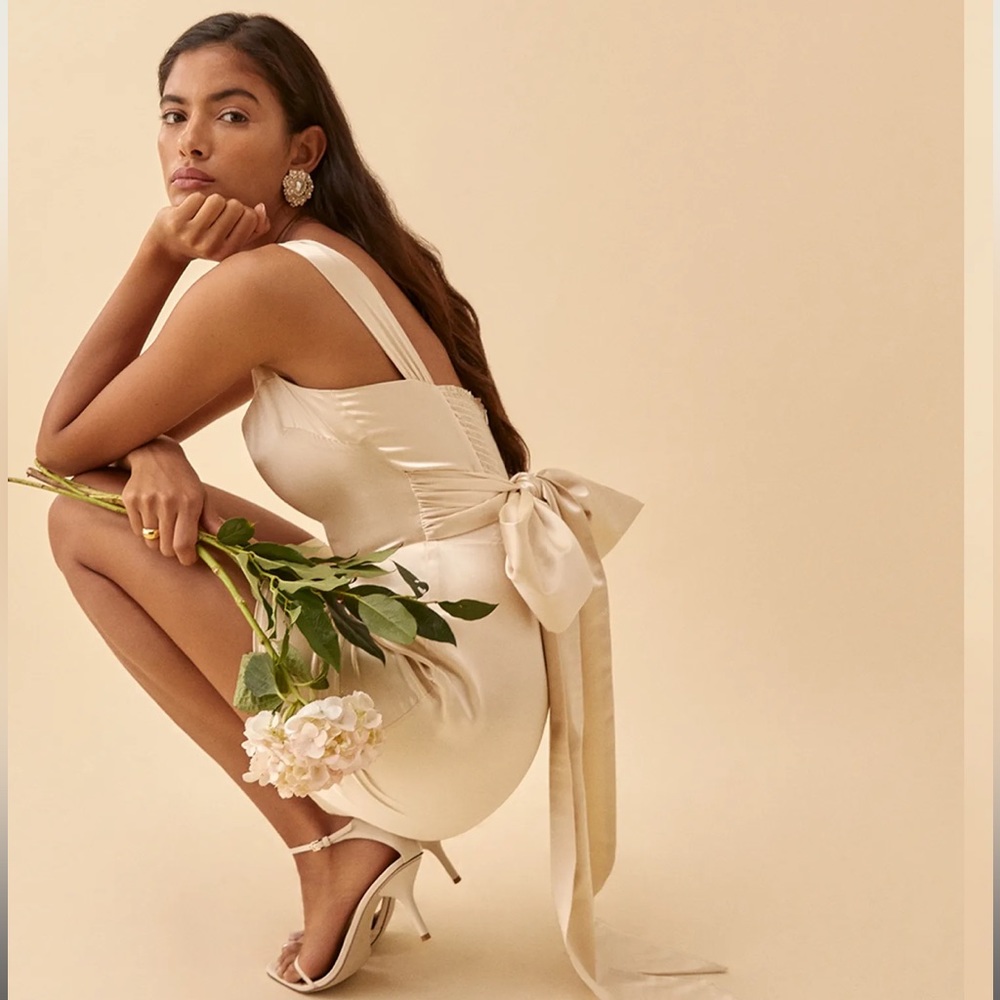 Reformation Silk Riviera Dress